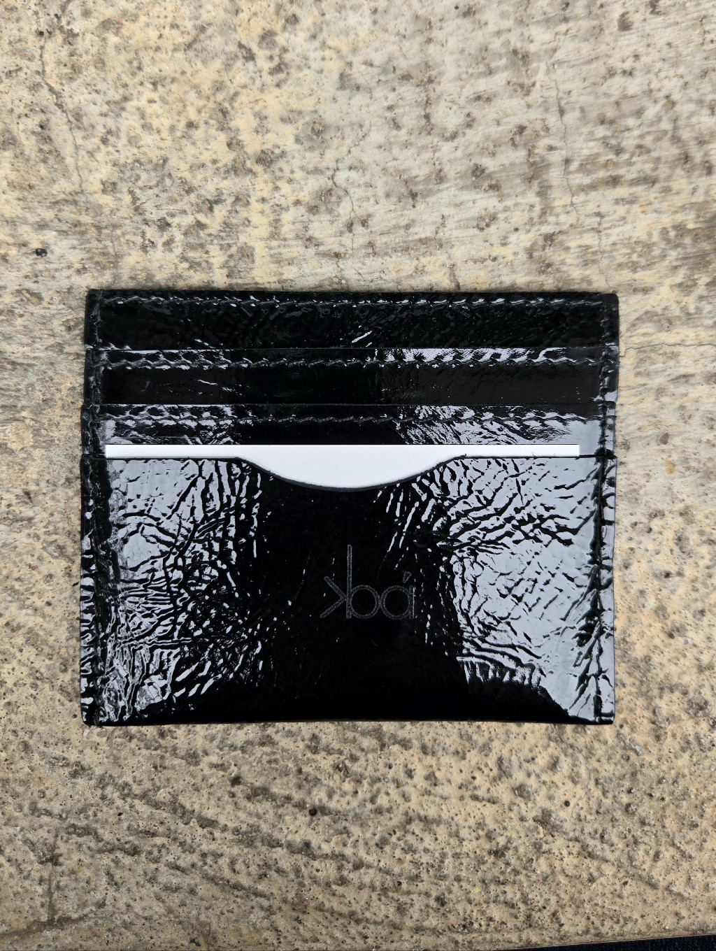 Black Leather Card Holder